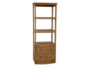 Colonne 60 cm en Hévéa, Finition Huilé Naturel