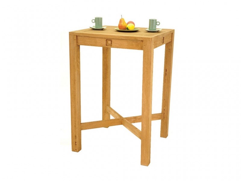 Table bar carrée, Finition Huilé Naturel