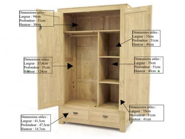 Dimensions Armoire Bangkok