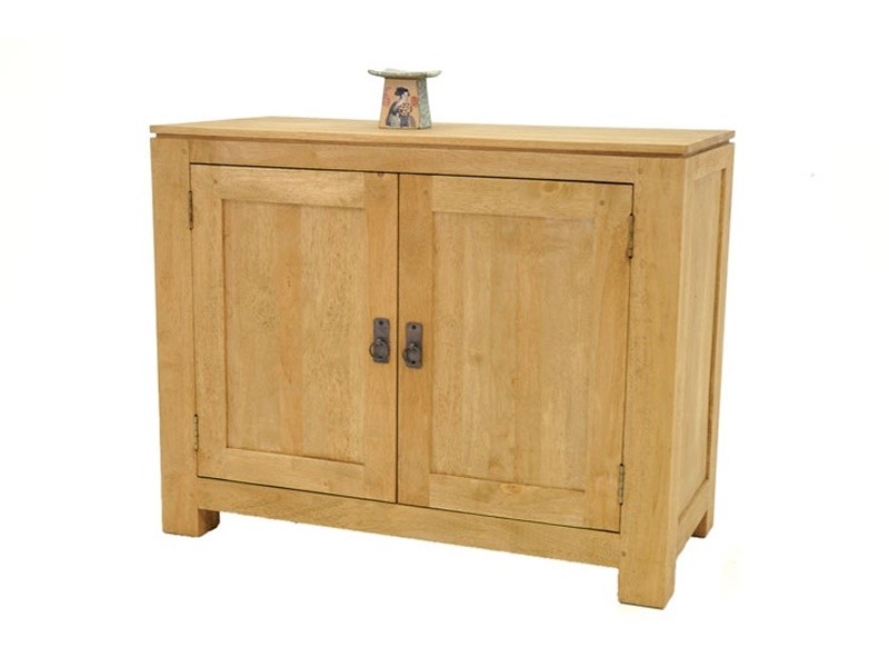 Buffet 96 cm en hévéa massif, Finition Huilé Naturel