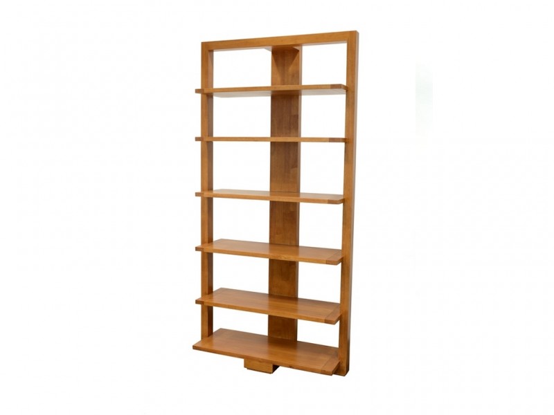Étagère en hévéa massif, Finition Vernis Miel