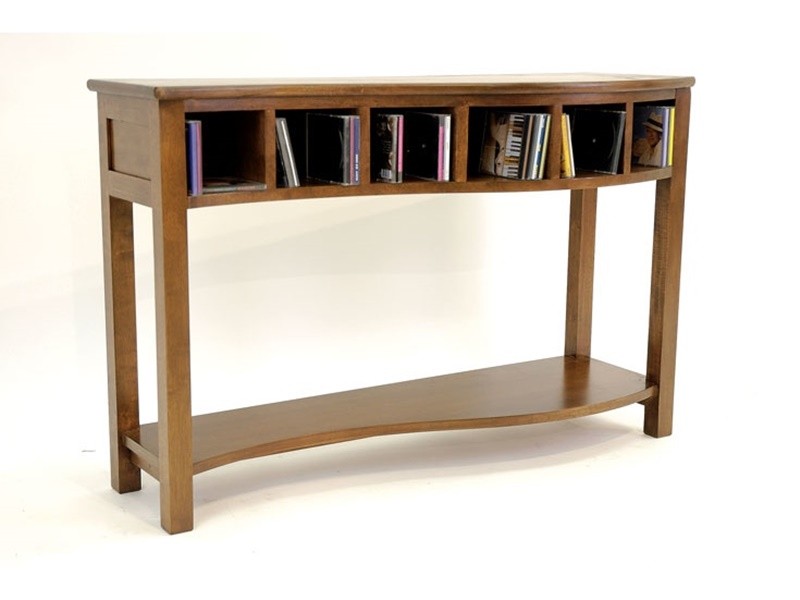 Console 120 cm en hévéa massif, Finition Vernis Foncé Console 120 cm en hévéa massif, Finition Vernis Foncé
