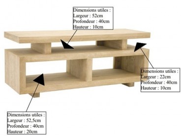 Dimensions Meuble TV Bangkok 12