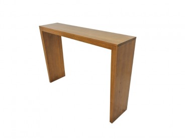 Console de 110 cm en bois massif, Finition Vernis Naturel