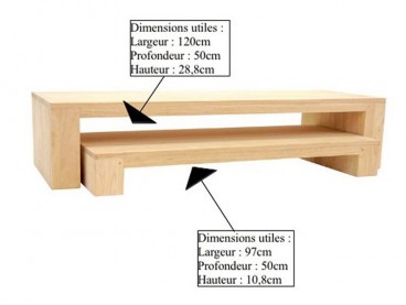 Dimensions Meuble TV Ranong 4