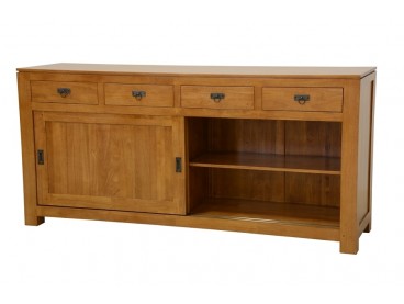 Buffet enfilade Bangkok de style classique, vernis naturel