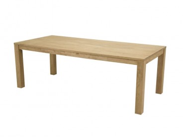 Table de repas Rayong 2 bois massif 220 cm présentée en huilé naturel