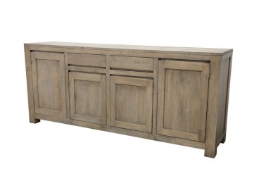 Enfilade buffet Tak en bois gris 200 cm