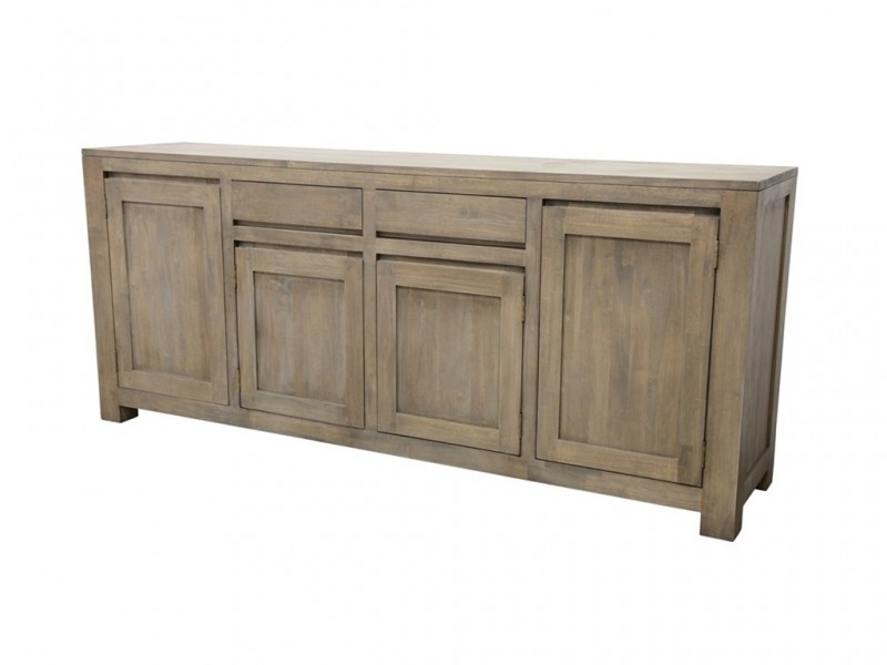 Enfilade buffet Tak en bois gris 200 cm Enfilade buffet Tak en bois gris 200 cm