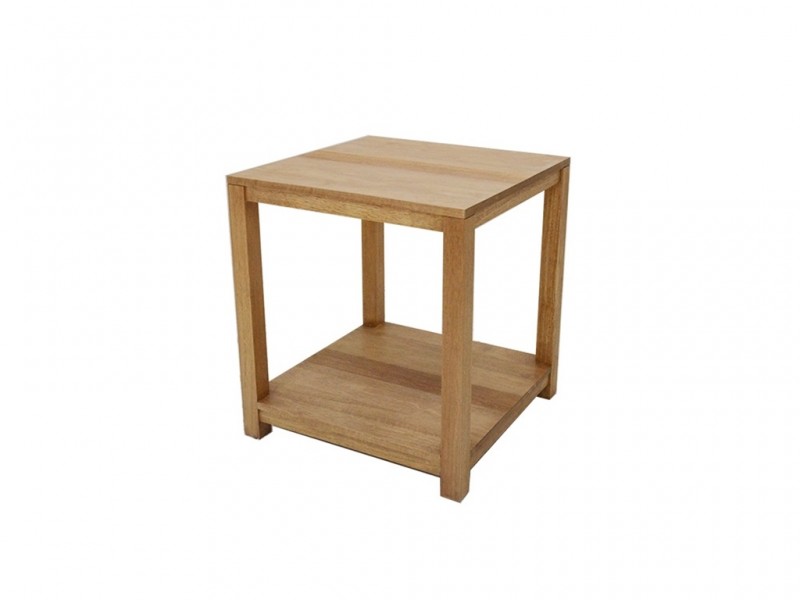 Bout de canapé Ranong2 en hévéa massif. Meuble en bois massif pour le