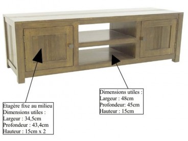 Dimensions utiles Meuble TV Pattaya