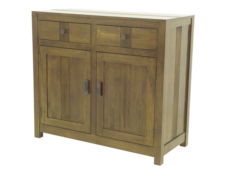 Buffet en hévéa massif, Finition Vernis Foncé Buffet en hévéa massif, Finition Vernis Foncé
