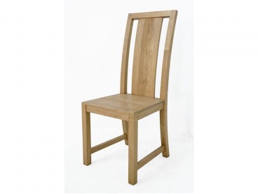 Chaise en bois d'hévéa, Finition Huilé Naturel