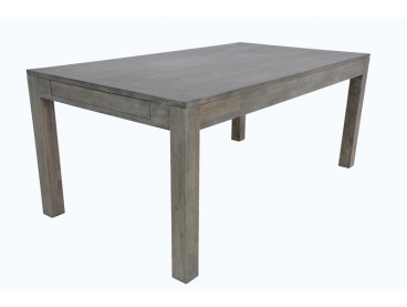 Table de repas Tak en bois massif gris