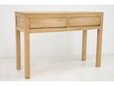 Console 110 cm en bois massif, Finition Huilé Naturel