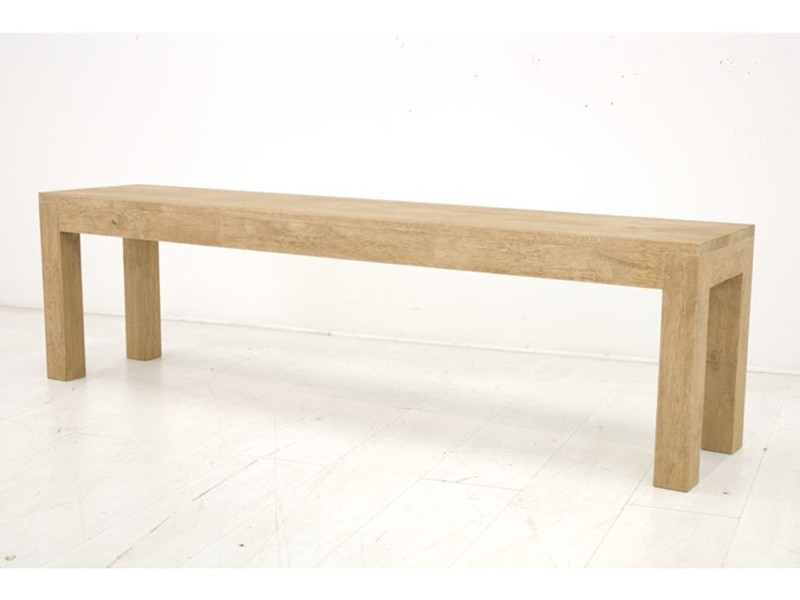 Banc 160 cm en hévéa massif, Finition Huilé Naturel