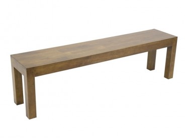 Banc style contemporain en bois massif, Finition Vernis Foncé