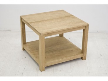 Table basse 60 cm en bois massif, Finition Huilé Naturel