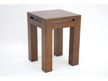 Tabouret en hévéa massif, Finition Vernis miel