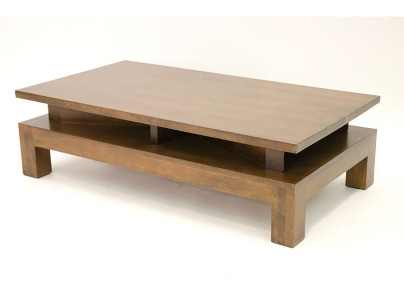 Table basse Ranong 5 en hévéa massif