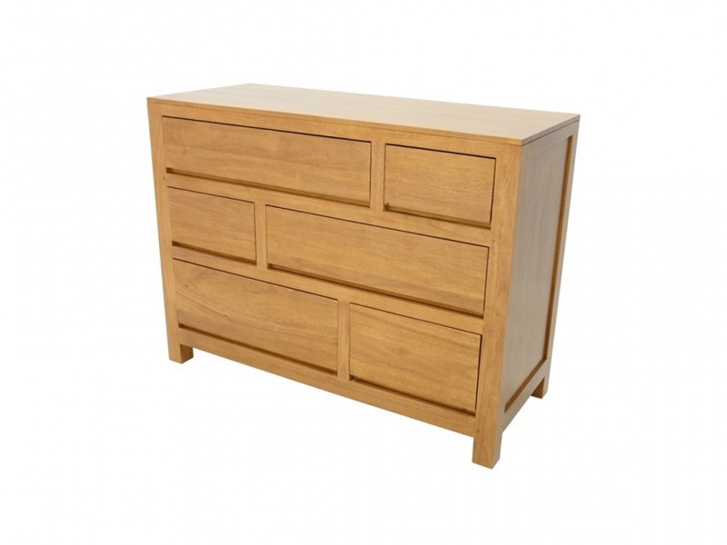 Commode Tak en hévéa massif