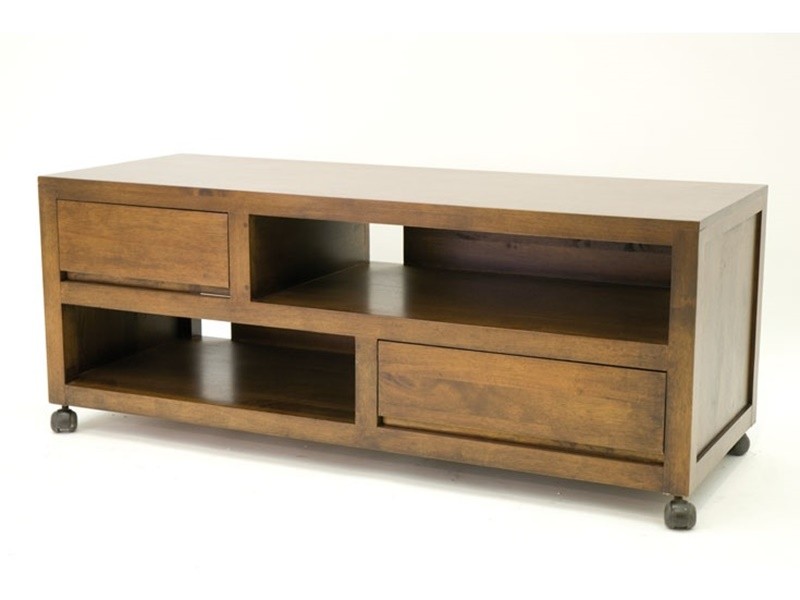 Meuble TV Tak 2 en hévéa massif