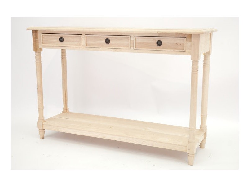 Console Venise 5 en hévéa massif