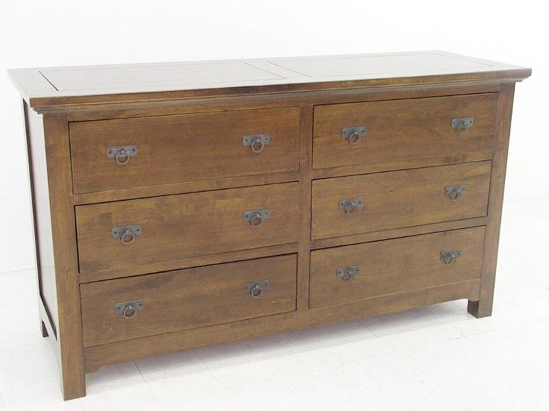Commode Yala en hévéa massif