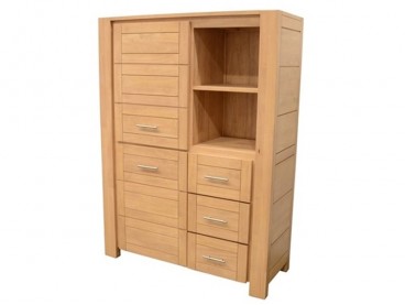 Buffet haut Tiga en bois massif clair