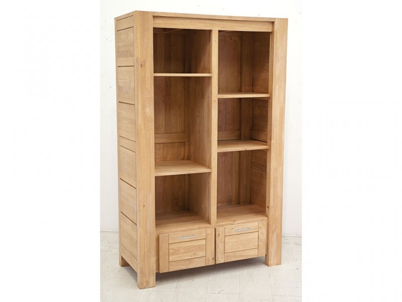 Bibliothèque Tiga en hévéa massif