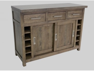 Meuble bas de cuisine en bois 119 cm