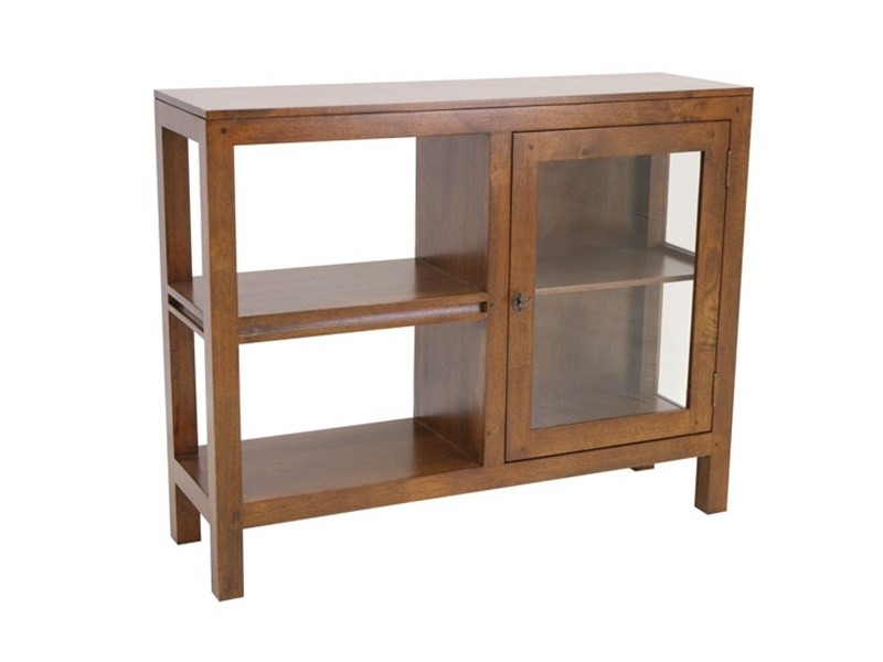 Meuble bas salle de bain Océania en hévéa massif