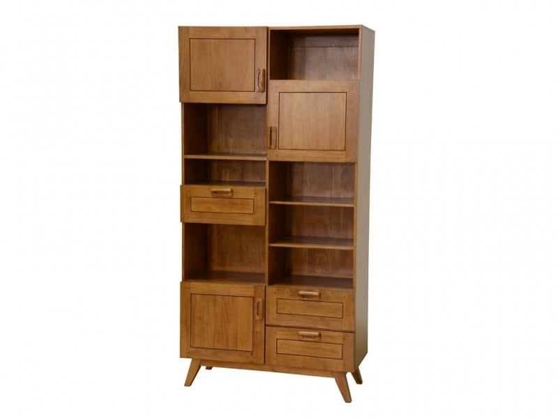 Etagère Vintage en hévéa massif