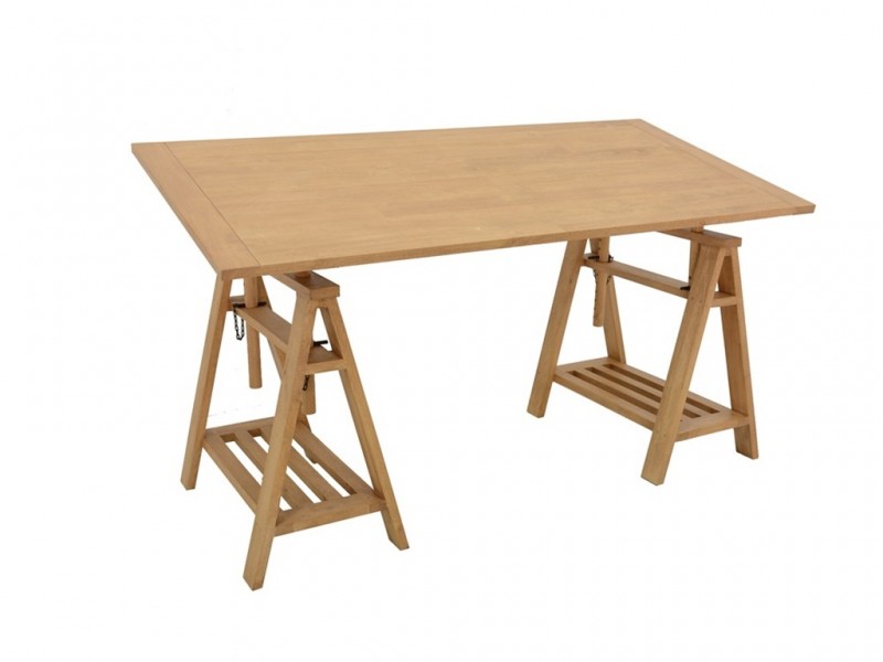 Bureau Ranong 2 en hévéa massif