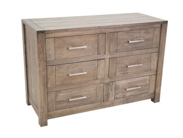 Commode Thaman 120 cm en bois d'hévéa massif