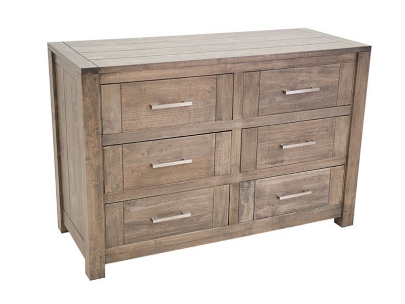 Commode Thaman 120 cm en bois d'hévéa massif