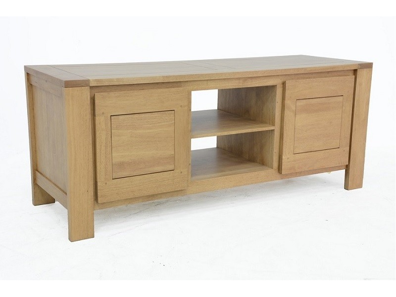Meuble TV Thani en hévéa massif