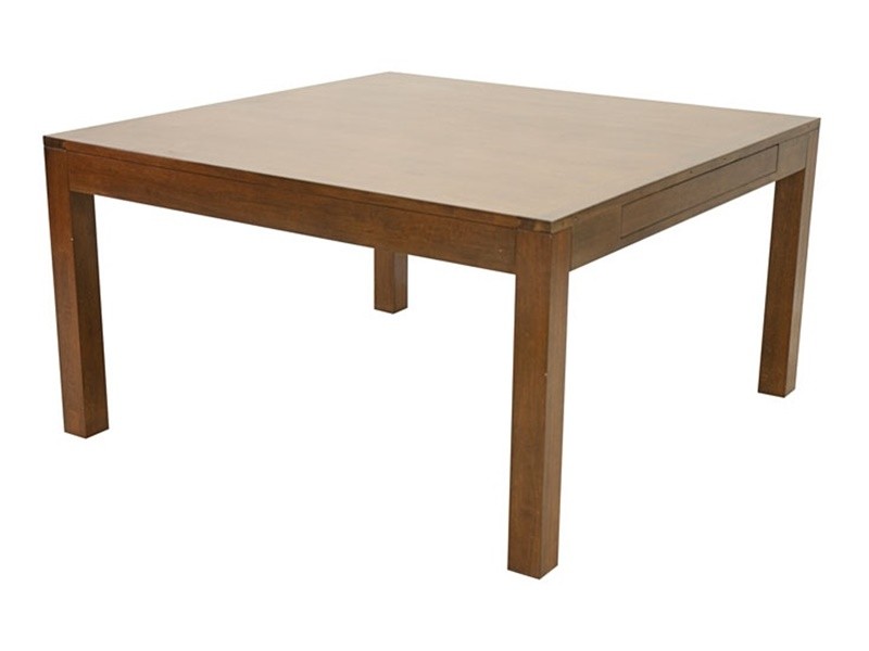 Table carrée Tak 2 en hévéa massif