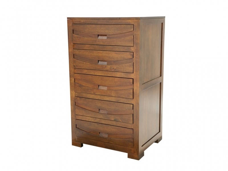 Chiffonier Phuket en hévéa massif