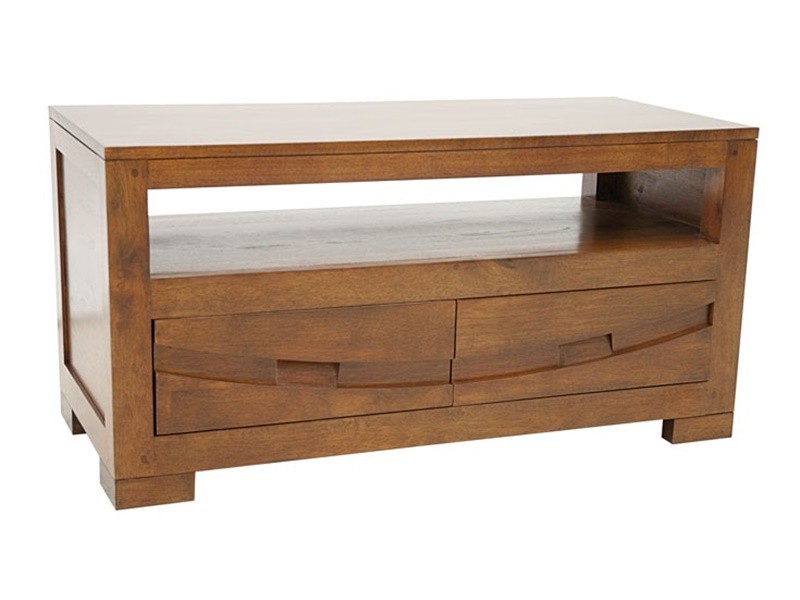 Meuble TV Phuket 2 en hévéa massif