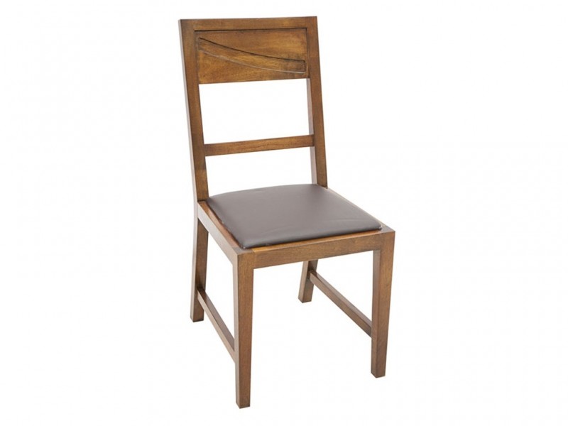 Chaise Phuket en hévéa massif