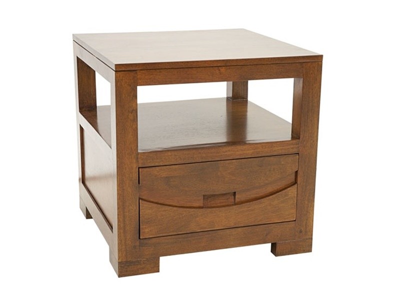 Bout de canapé Phuket en hévéa massif