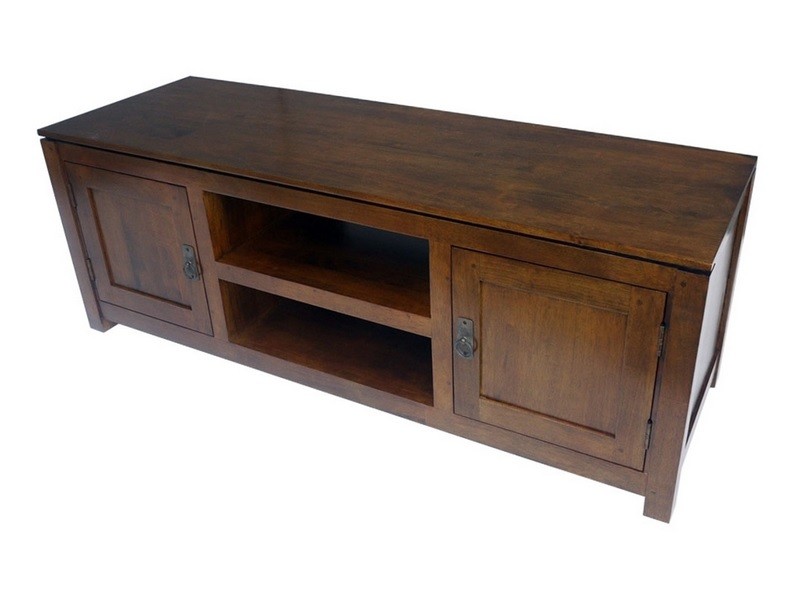 Meuble TV Bangkok 16 en hévéa massif