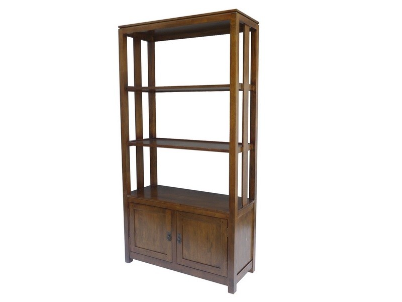 Bibliothèque Bangkok 4 en hévéa massif