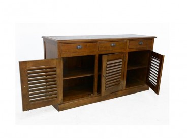 Buffet Colonial avec portes persienne