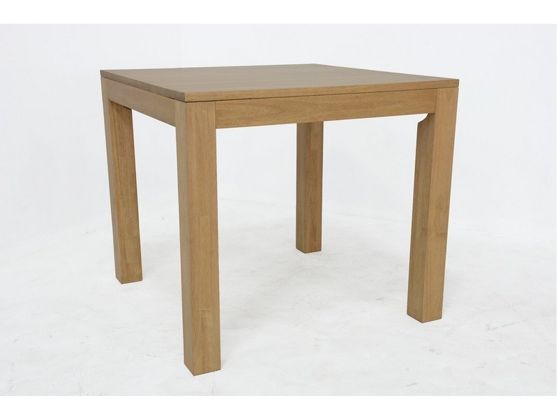 Table carrée Tak 4 en hévéa massif