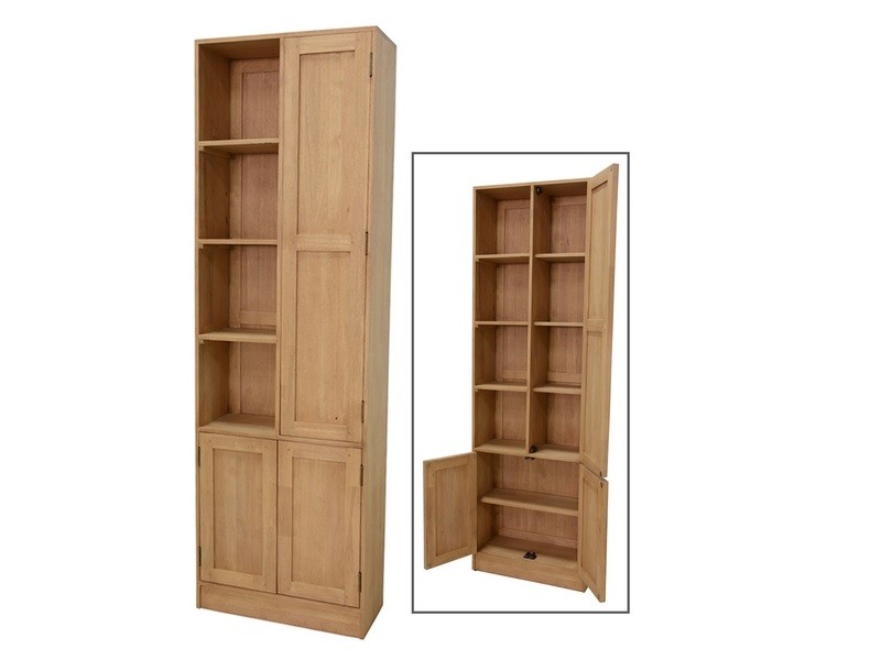 Bibliothèque Europa en hévéa massif