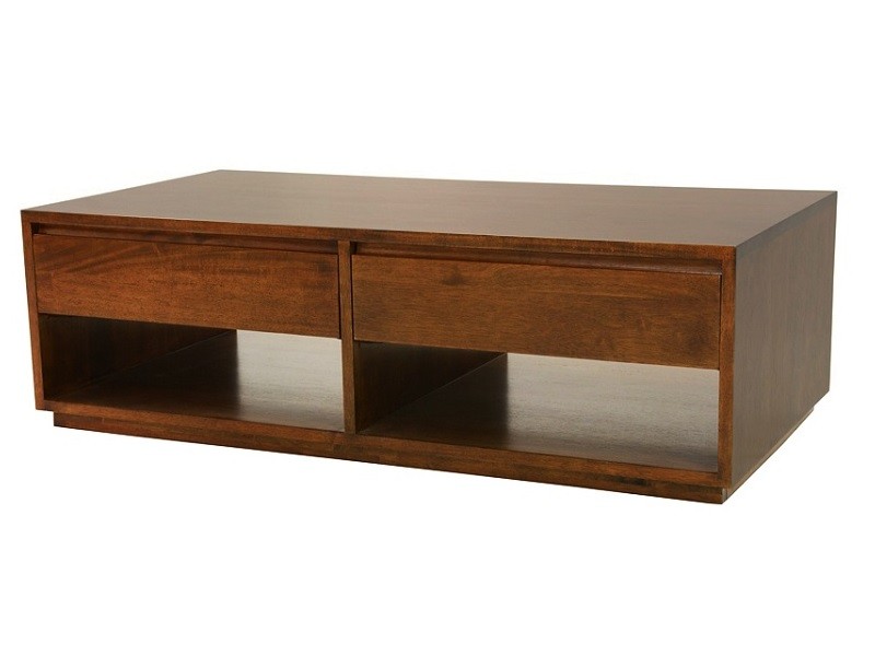 Table basse Europa en hévéa massif