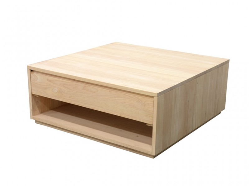 Table basse Europa 2 en hévéa massif