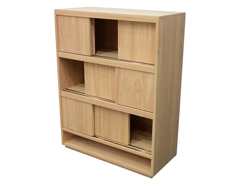 Bibliothèque Europa 2 en hévéa massif